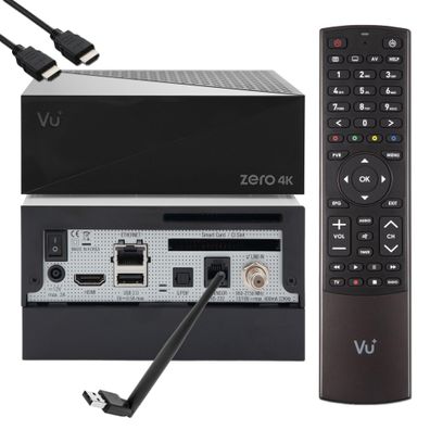 VU+ Zero 4K 1x DVB-S2X Multistream Linux UHD Receiver + 2TB HDD und 150 Mbits