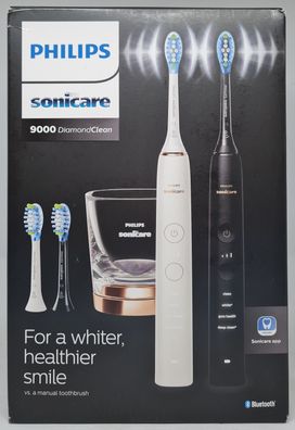 Philips HX9914/61 Sonicare DiamondClean 9000 Elektrische Zahnbürste Doppelpack, 4