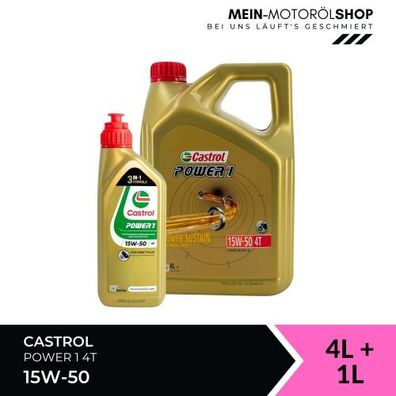 Castrol Power 1 4T 15W-50 4 + 1 Liter