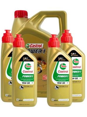 Castrol Power 1 4T 15W-50 4 + 4 Liter
