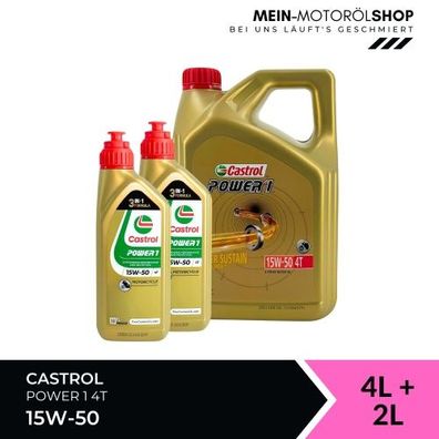 Castrol Power 1 4T 15W-50 4 + 2 Liter