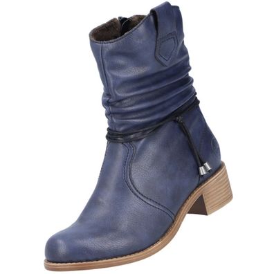 Rieker Damen Stiefelette Blau 76584-14