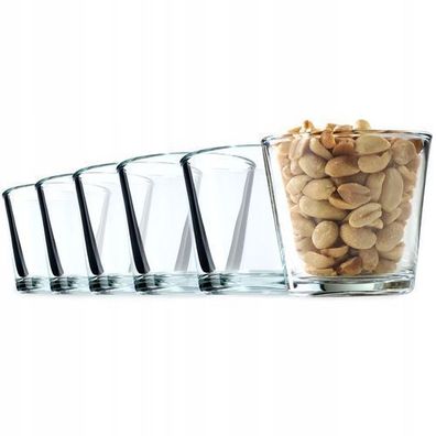 KADAX Glasschälchen, Snackschalen aus Transparentem Glas, Dipschalen