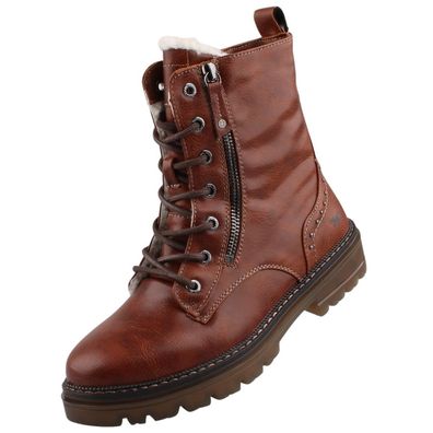 Mustang Damen Stiefelette gefüttert Braun 1404601/301