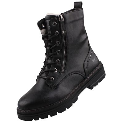 Mustang Damen Stiefelette gefüttert Schwarz 1404601/9