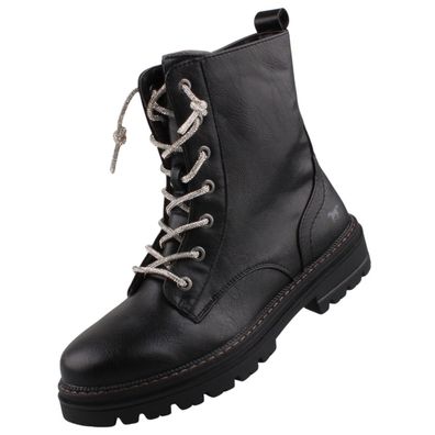 Mustang Damen Stiefelette gefüttert Schwarz 1404504/9