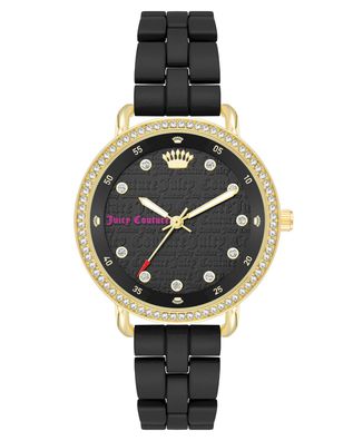 Juicy Couture Uhr JC/1310GPBK Damen Armbanduhr Gold