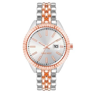 Nine West Uhr NW/2661SVRT Damen Armbanduhr Bicolor