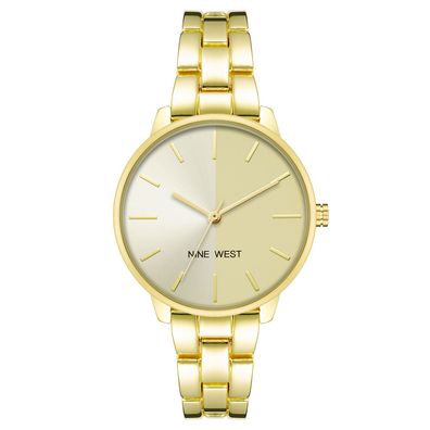 Nine West Uhr NW/2682CHGB Damen Armbanduhr Gold