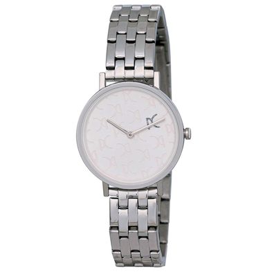 Pierre Cardin Uhr CBV.1539 Belleville PC Monogram Damen Armbanduhr Silber