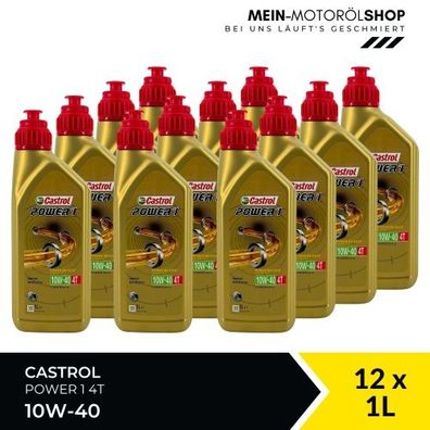 Castrol Power 1 4T 10W-40 12x1 Liter