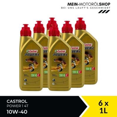 Castrol Power 1 4T 10W-40 6x1 Liter