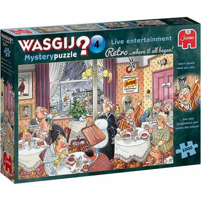 Jumbo Spiele Jumbo Wasgij Retro Mystery 4 1000 Teile Puzzle