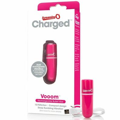 Screaming O Rechargeable Vibrating BULLET VOOOM PINK