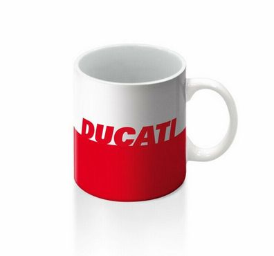 DUCATI Red & White Rider Kaffeetasse Becher Coffee Mug 987703962