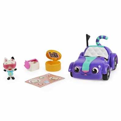 Gabby's Dollhouse - Carlita-Spielzeugauto mit Pandy Paws Figur