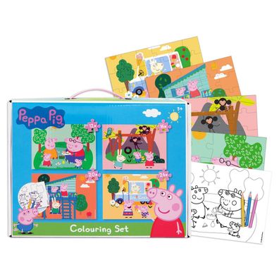 Peppa Pig Puzzle Set 4er-Pack Für stundenlangen Spielspaß