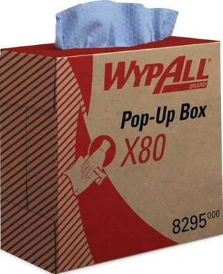 WYPALL Wischtuch X80 8295 L427xB212ca. mm blau 1-lagig 5 Boxen/KT - 8295