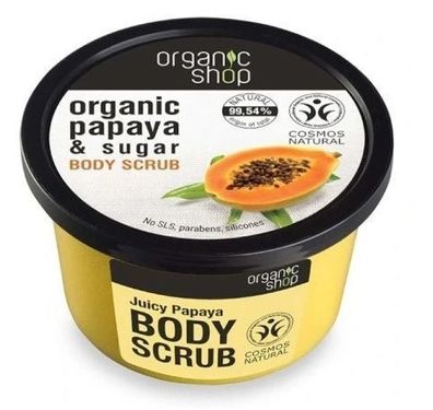 Organic Shop Papaya & Zucker Körperpeeling, 250ml