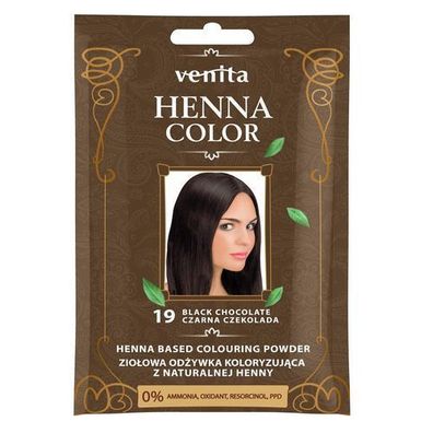 Venita Henna Farbe Haartönung 19 Schwarz Schokolade