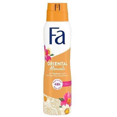 Fa Oriental Moments Deospray, Wüstenrose & Sandelholz, 150ml