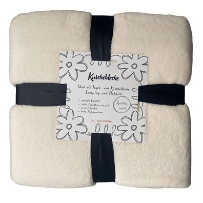 Kuscheldecke 150x200cm Creme