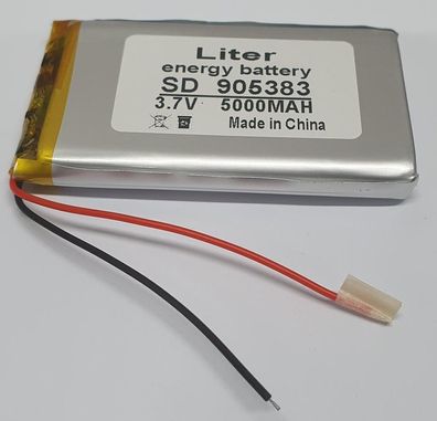 Einzelzelle - 905383 - 3,7 Volt 5000mAh Li-Polymer