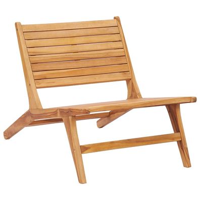 vidaXL Gartenstuhl Massivholz Teak