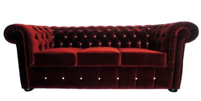 Chesterfield Sofa Couch Polster Designer 3 Sitzer Garnitur Sofas Neu Chester 4