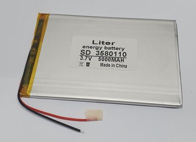 Einzelzelle - 3580110 - 3,7 Volt 5000mAh Li-Polymer