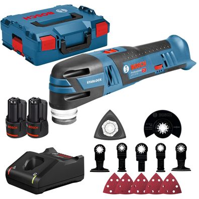 Bosch Akku-Multi-Cutter GOP 12V-28 / 2x 3,0 Ah Akku + Ladegerät + Zubehör-S