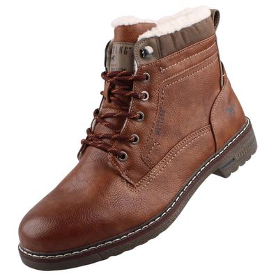 Mustang Herren Stiefel gefüttert Cognac 4201602/307