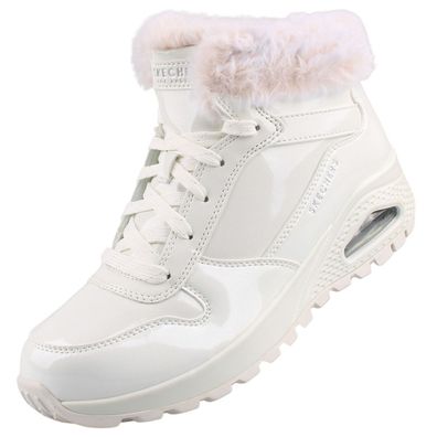 Skechers Uno Rugged Fiesty Winter Damen High Top Sneaker Weiß 168126-WHT