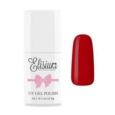 Elisium UV Gel Polish Hybrider Nagellack für Nägel in Hot Red, 9g