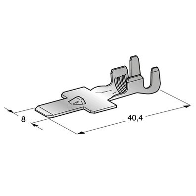 MTA Flachstecker MAXI M800, 8mm für 2,5-16mm² Kabel (Auswahl)