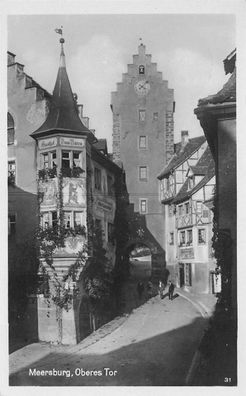 Meersburg, Oberes Tor, Gasthof "Zum Bären", Baden-Württemberg Postkarte 1934