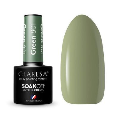 Claresa UV/LED Hybrid-Nagellack Grün 5g