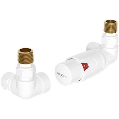 Mexen G00 Thermostat-Set, Achse, Weiß, G 1/2"