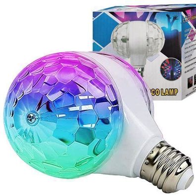 LED Partyleuchte Disco-Kugel Partylicht E27 ED RGB Disco-Lichteffekt Retoo