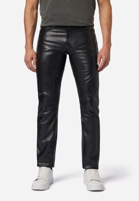 Ricano No3 Herren Lederhose Bono aus Cow Waxy Leder in schwarz