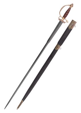 Zivildegen, 18. Jh., mit Scheide