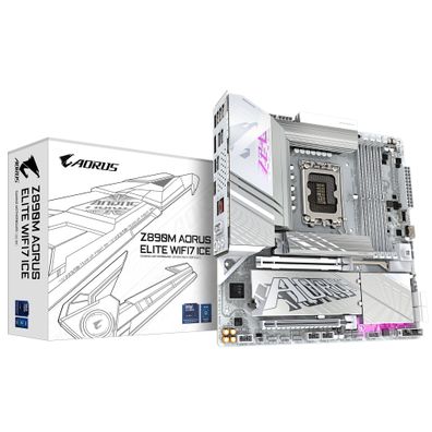 Gigabyte Z890M A ELITE WIFI7 ICE mATX Mainboard Sockel 1851 TB4/DP/HDMI/WIFI7