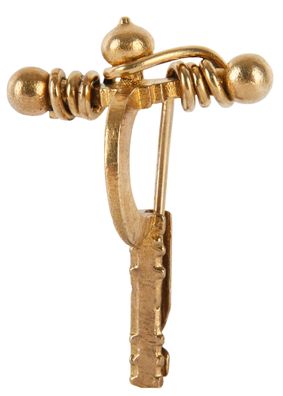 Fibel aus Messing, ca. 4,9 x 3,5 cm