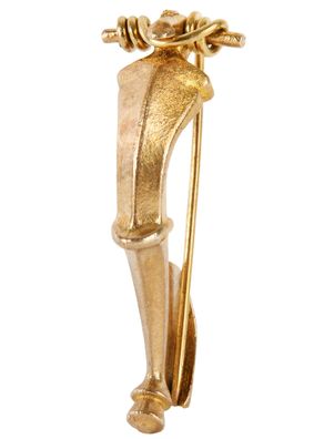 Fibel aus Messing, ca. 6,4 x 2,5 cm