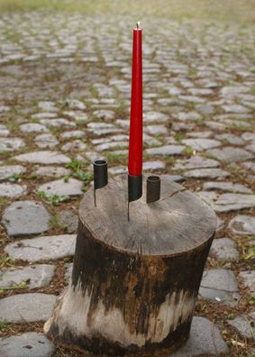 Kerzenhalter mit Nagel