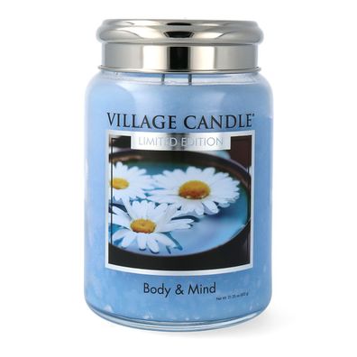 Village Candle Body & Mind Duftkerze Großes Glas 602 g