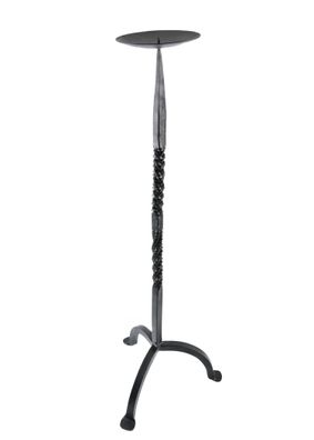 Geschmiedeter Kerzenständer, ca. 74 cm