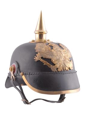 Pickelhaube der Preußischen Infanterie 1889 aus Leder