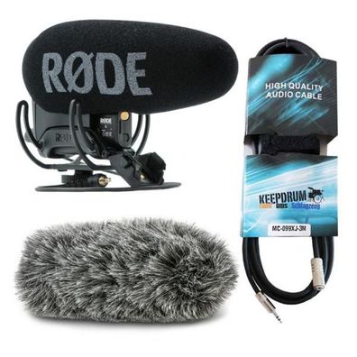 Rode Videomic Pro Plus mit Windschutz DCVMP+ und Kabel