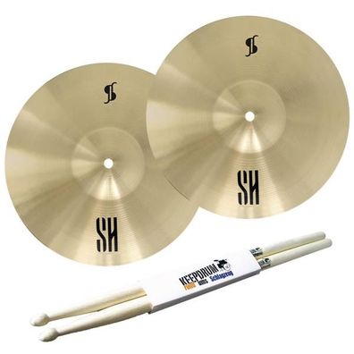 Stagg Becken SH-HM13R Medium Hi-Hat mit Schlagzeugstöcken